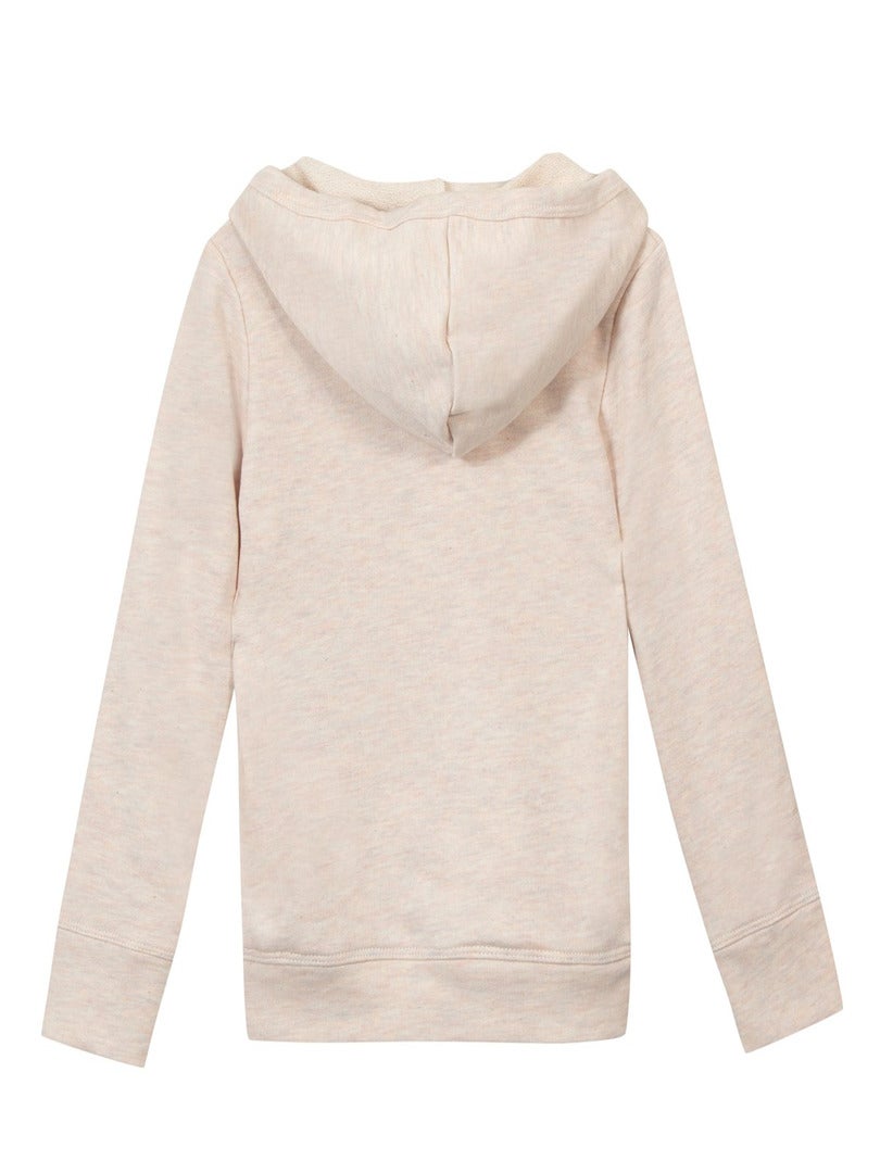 SWEAT À CAPUCHE EN JERSEY DE COTON - ROSE POUDRÉ - FEMME | H&M CH