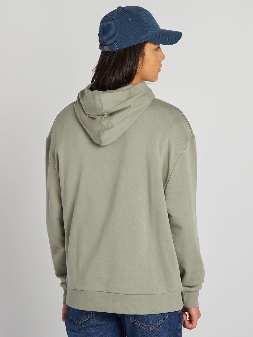 Sweat à capuche zippé délavé à la pierre des années 90