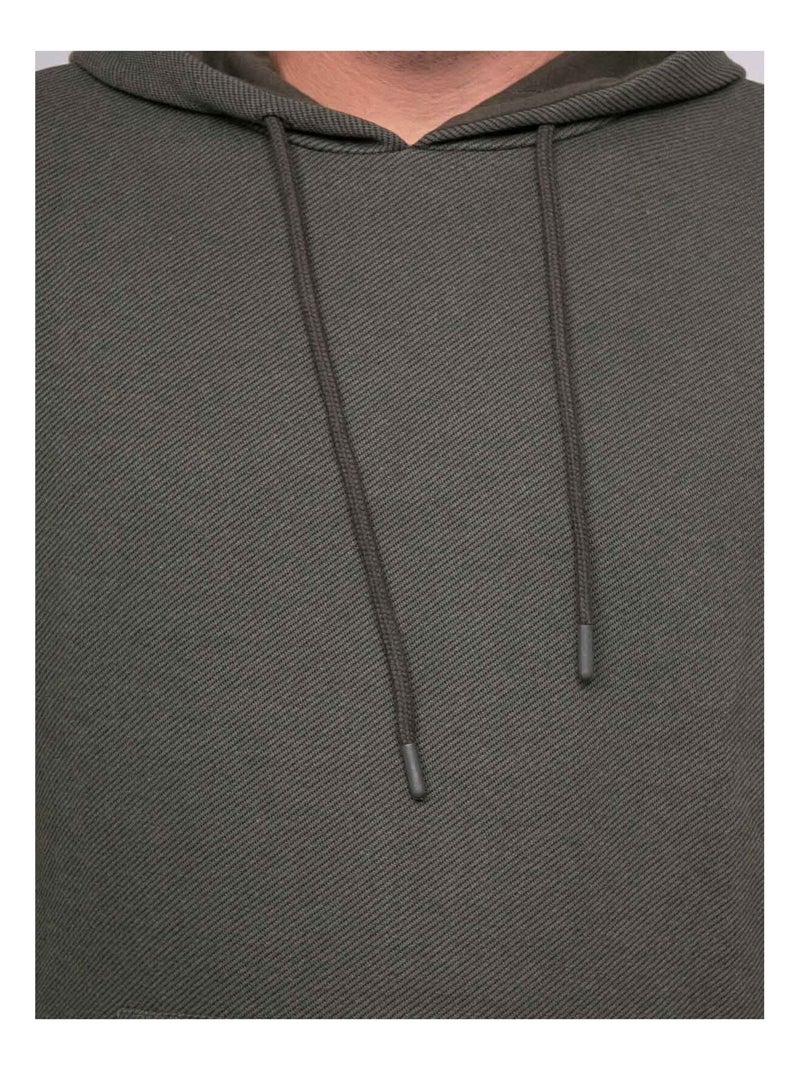 Sweat à capuche imprimé WADOL Kaki - Kiabi