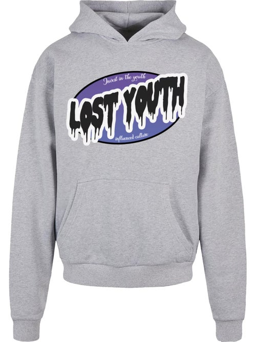 Sweat à capuche invest - lost youth - Kiabi