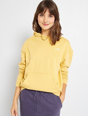 sweat jaune femme