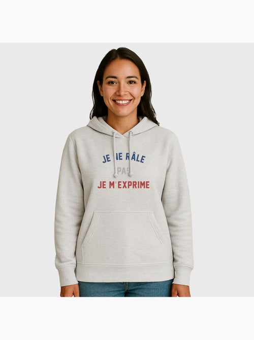 Sweat a capuche JE NE RÂLE PAS JE M'EXPRIME - Kiabi