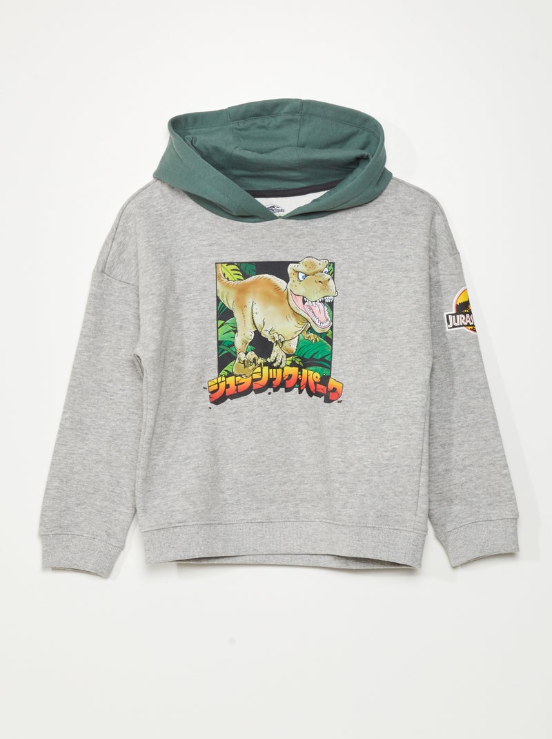 Sweat à capuche 'Jurassic Park' Gris - Kiabi