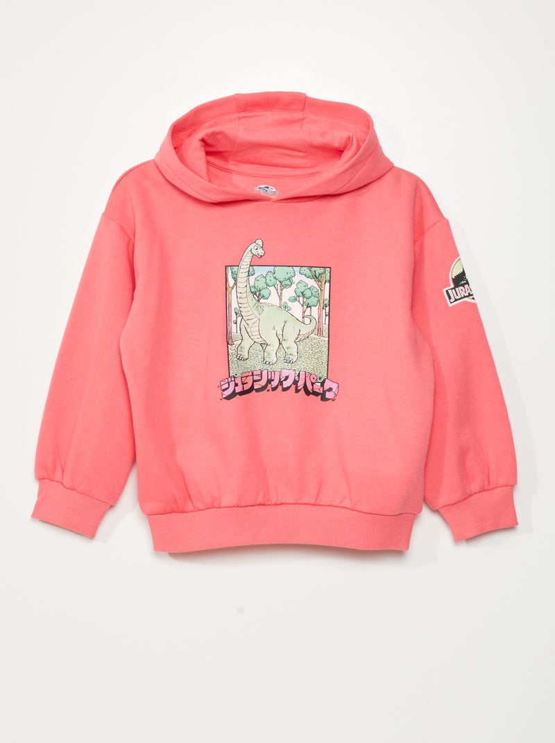 Sweat à capuche 'Jurassic Park' Rose - Kiabi