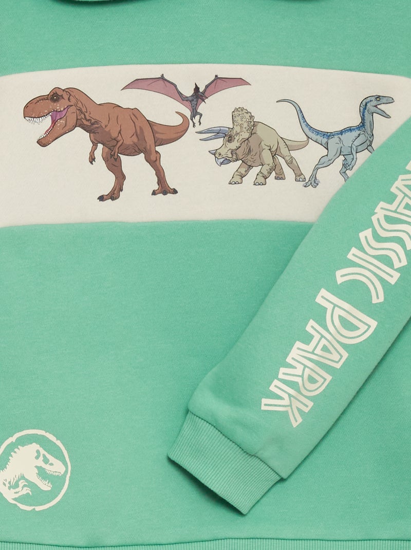 Sweat à capuche 'Jurassic Park' Vert - Kiabi