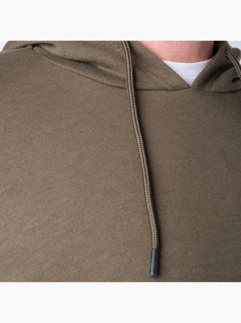 Sweat à capuche Kaki - Kiabi