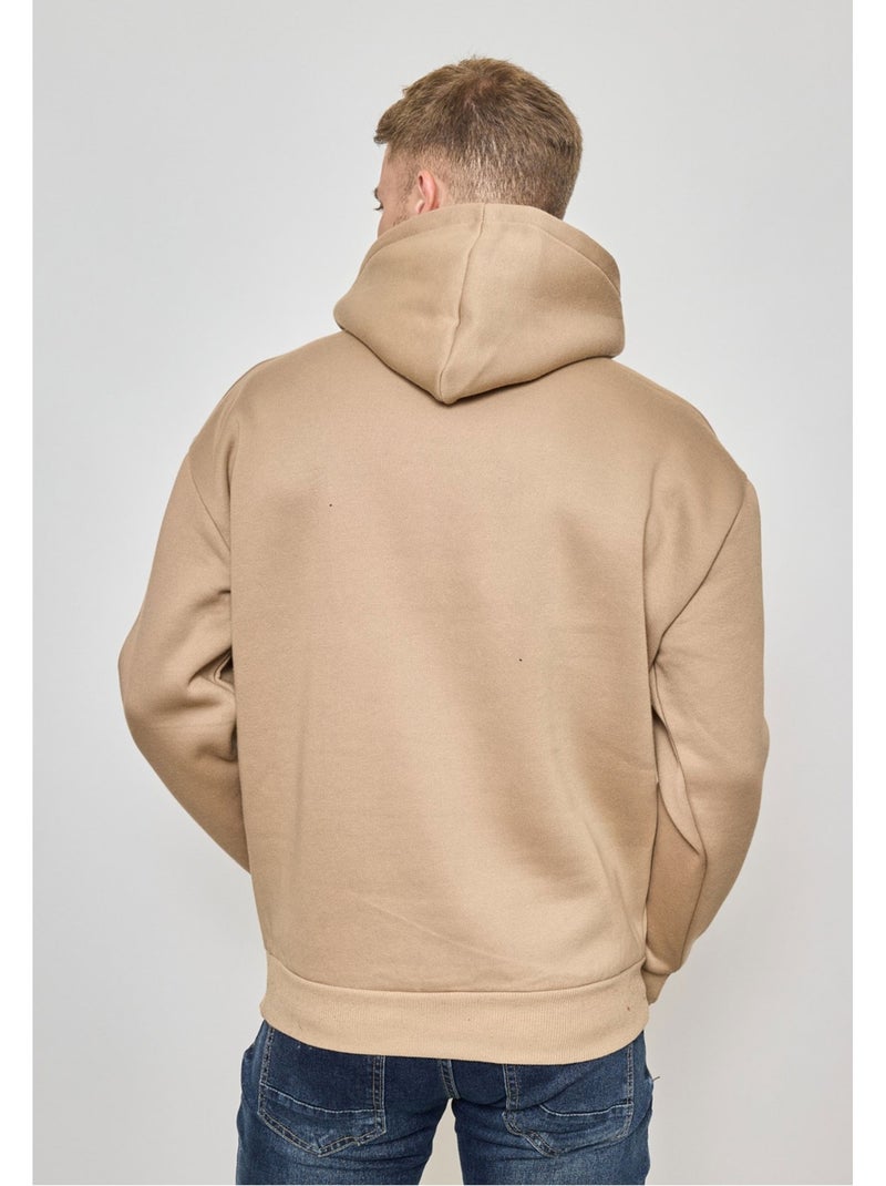 Sweat à capuche Kebello Beige - Kiabi