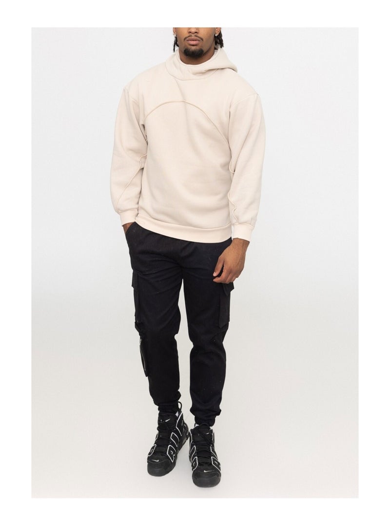 Sweat à capuche Kebello Beige - Kiabi