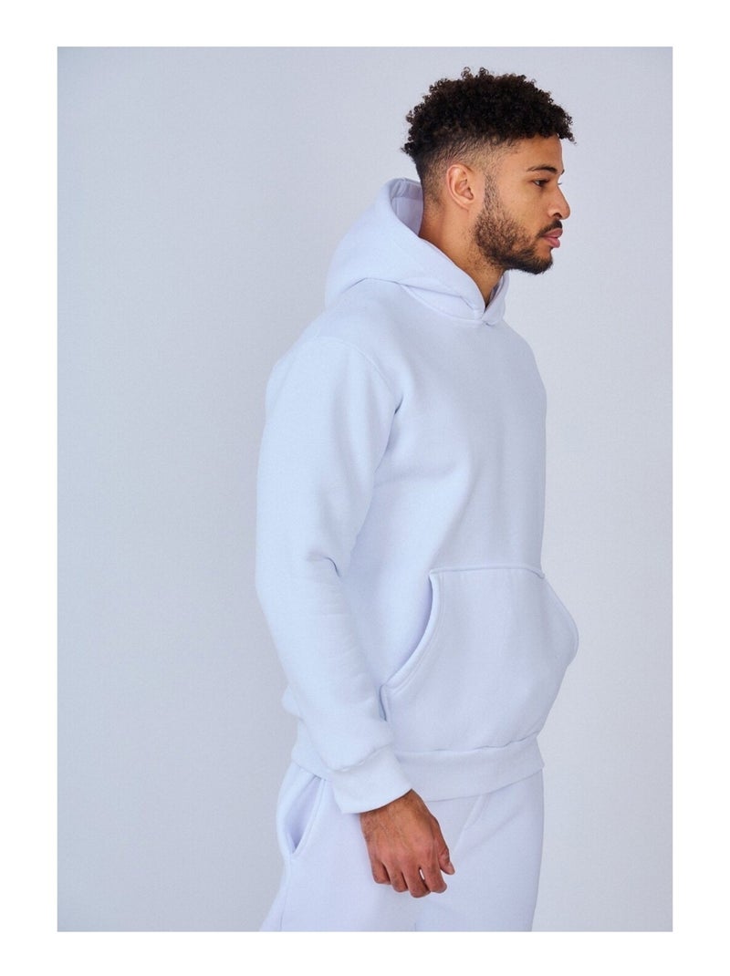 Sweat à capuche Kebello Blanc - Kiabi