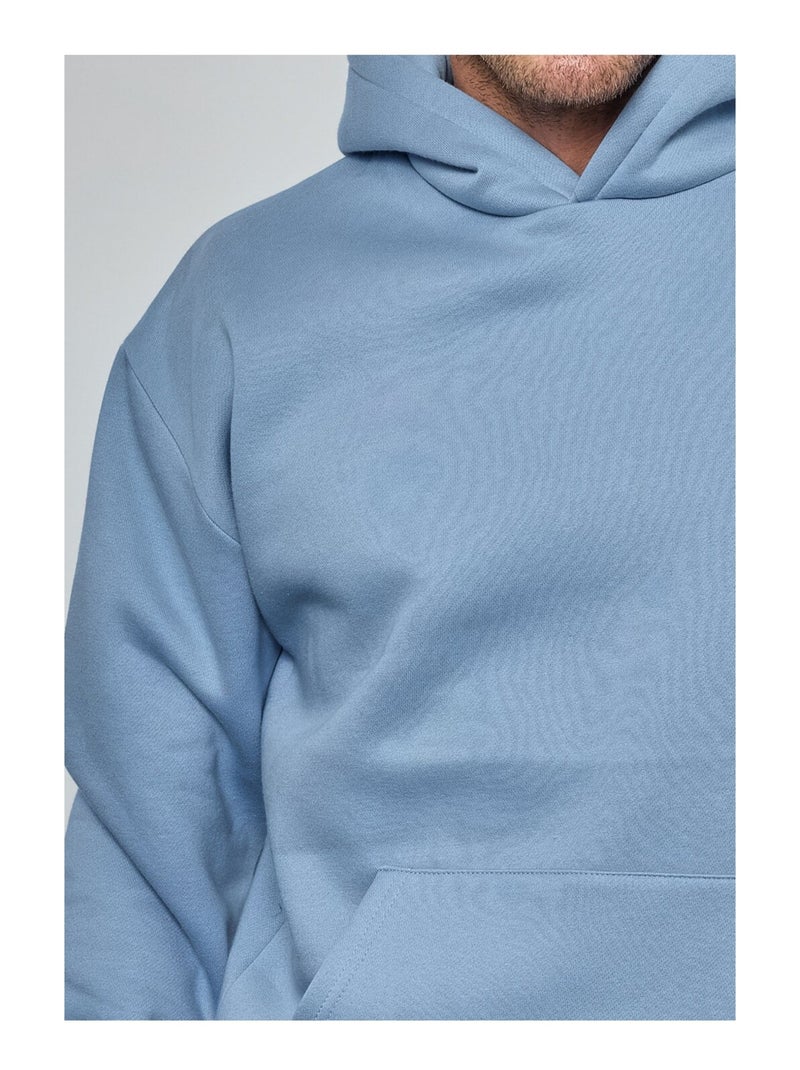 Sweat à capuche Kebello Bleu ciel - Kiabi