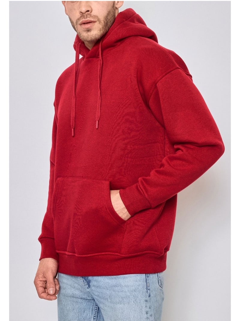 Sweat à capuche Kebello Bordeaux - Kiabi