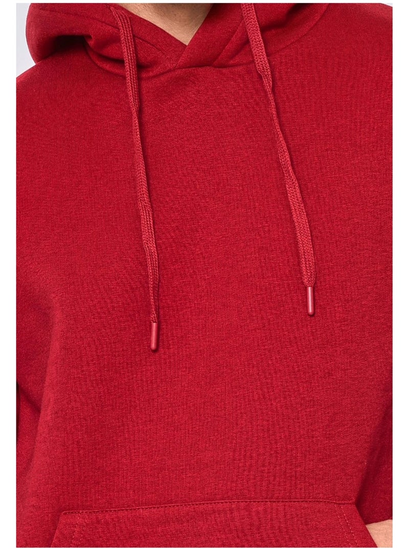 Sweat à capuche Kebello Bordeaux - Kiabi
