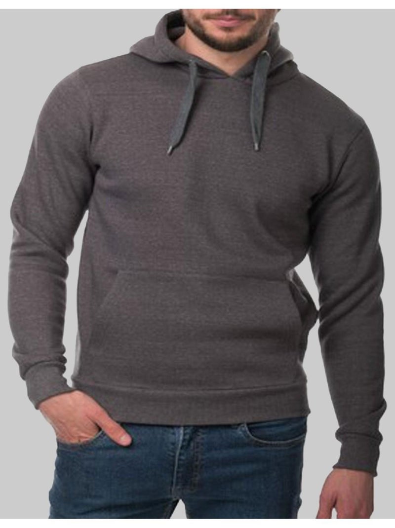 Sweat à capuche Kebello gris anthracite - Kiabi