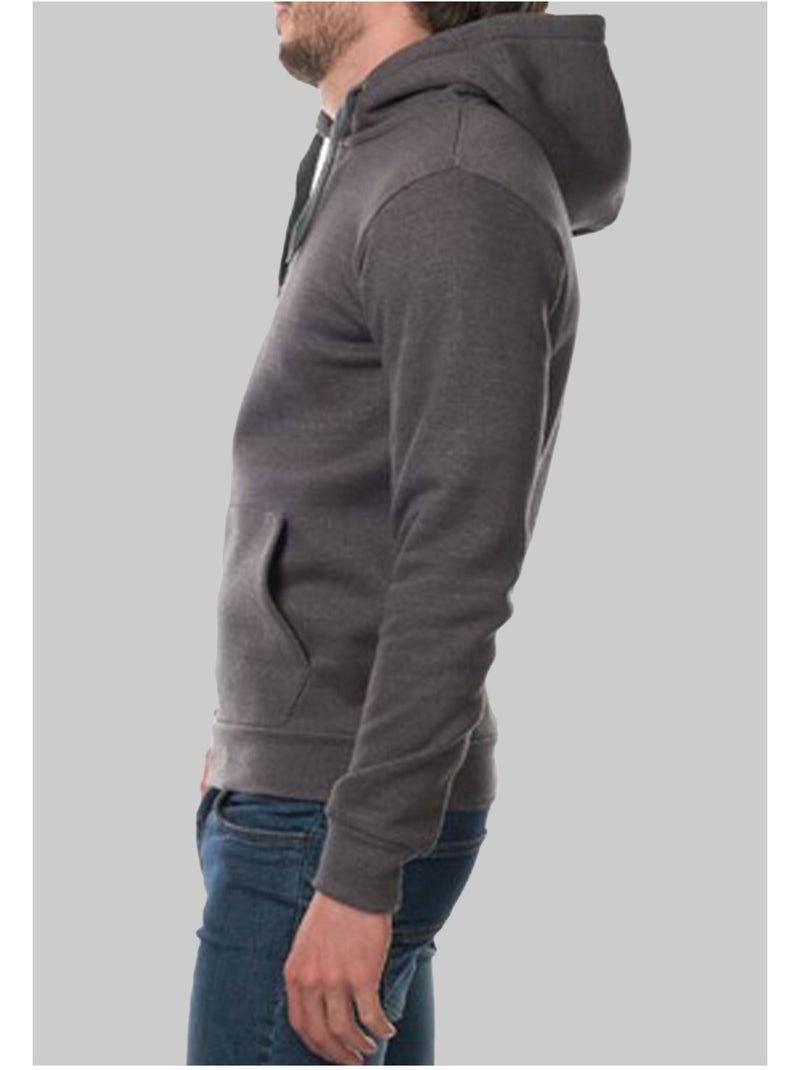 Sweat à capuche Kebello gris anthracite - Kiabi