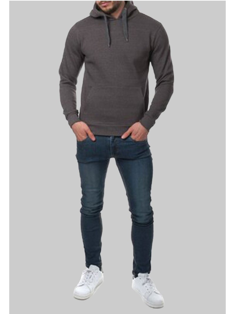 Sweat à capuche Kebello gris anthracite - Kiabi