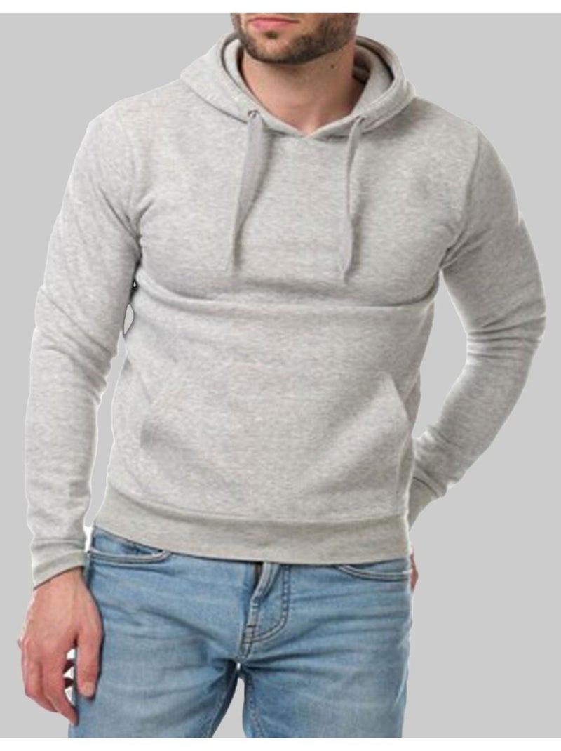 Sweat à capuche Kebello Gris - Kiabi