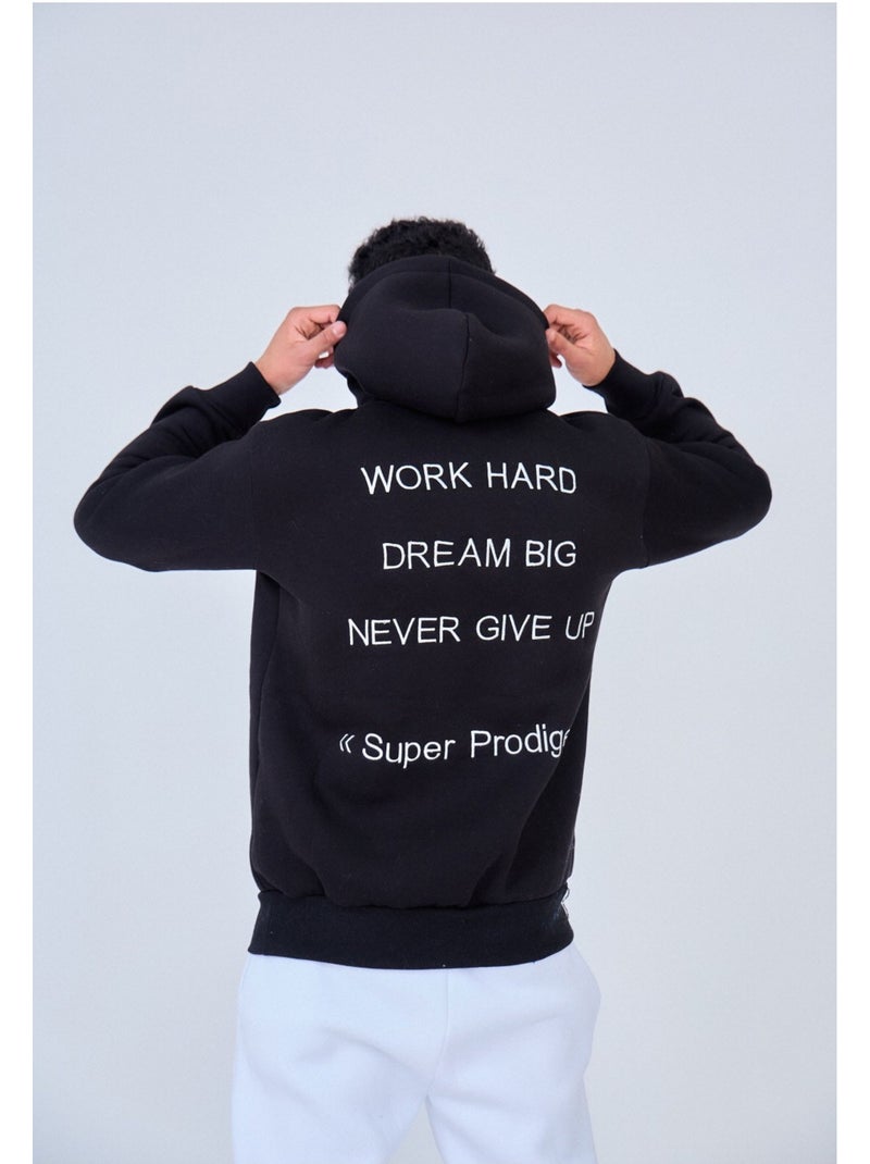 Sweat à capuche Kebello Noir Noir - Kiabi