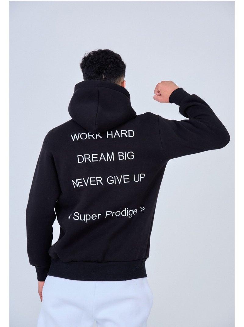 Sweat à capuche Kebello Noir Noir - Kiabi