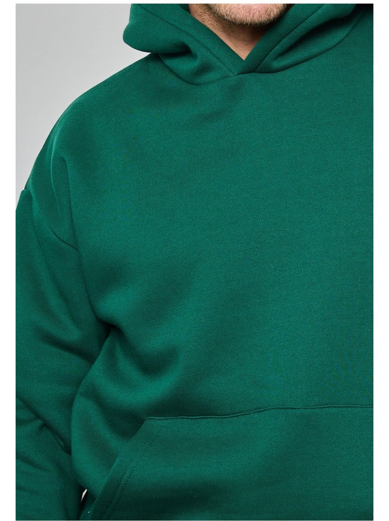 Sweat à capuche Kebello Vert - Kiabi