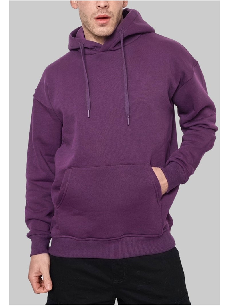 Sweat à capuche Kebello Violet - Kiabi