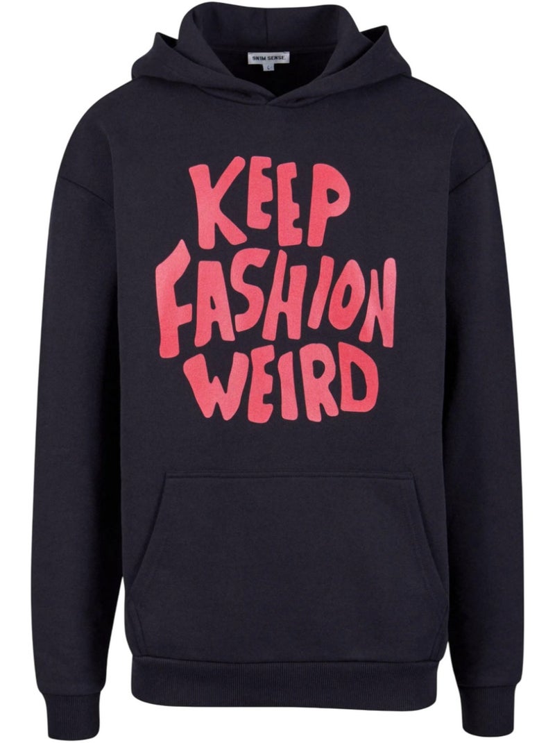Sweat à capuche keep weird fashion - 9n1m sense Noir - Kiabi