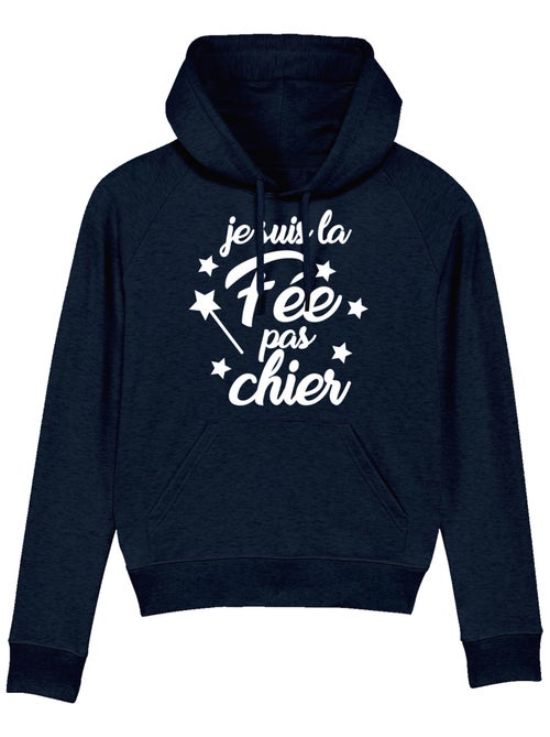 Sweat a capuche LA FÉE PAS CHIER - Kiabi