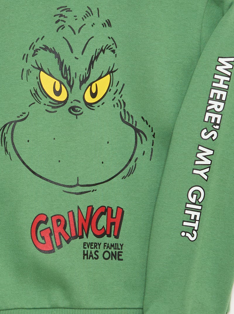 Sweat à capuche 'Le Grinch' Vert - Kiabi