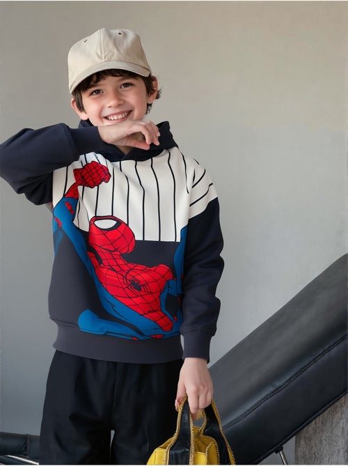Sweat à capuche   | Licence Officielle Spiderman - Kiabi