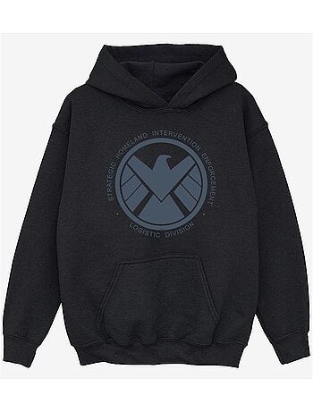 Sweat à capuche logistics division - les agents du s.h.i.e.l.d.