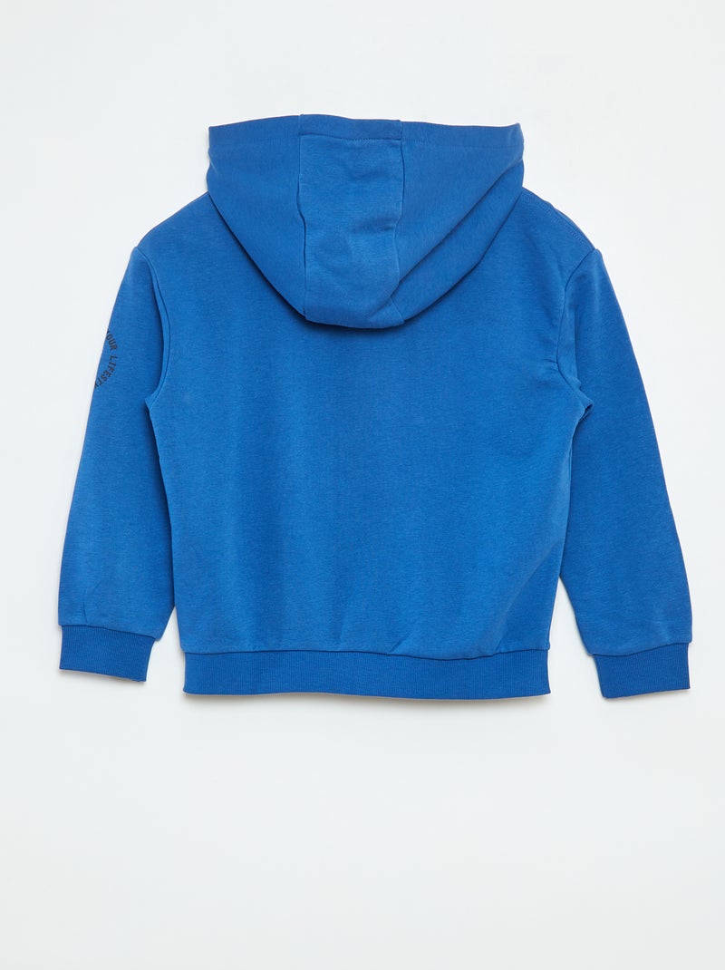 Sweat à capuche loose Bleu - Kiabi