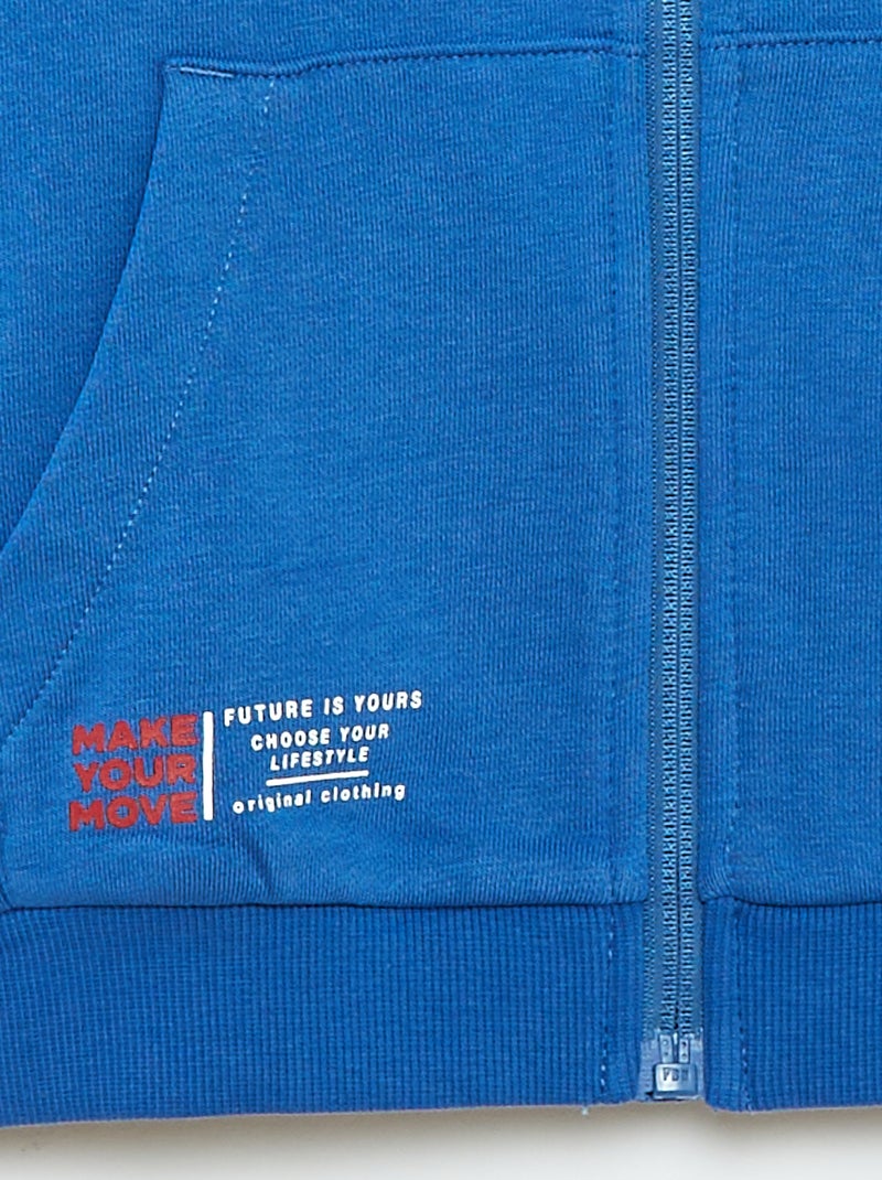 Sweat à capuche loose Bleu - Kiabi