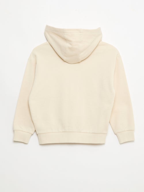 Sweat à capuche loose brodé - Kiabi
