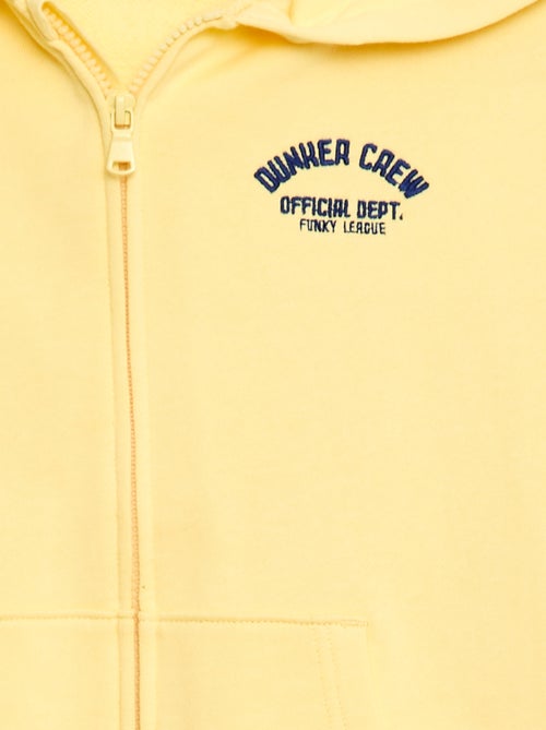 Sweat à capuche loose brodé - Kiabi