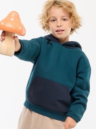 Sweat à capuche loose en polaire