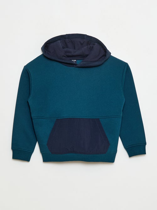 Sweat à capuche loose en polaire - Kiabi