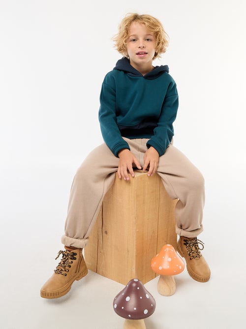 Sweat à capuche loose en polaire - Kiabi