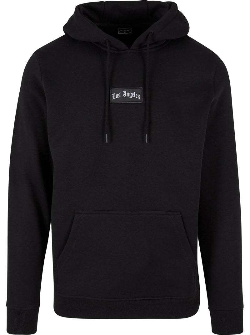 Sweat à capuche los angeles patch - mister tee Noir - Kiabi