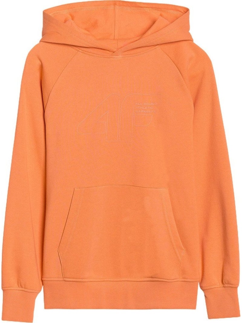 Sweat à capuche m1712 - 4f Orange - Kiabi