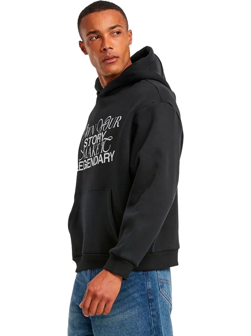 Sweat à capuche make it legendary - mister tee Noir - Kiabi