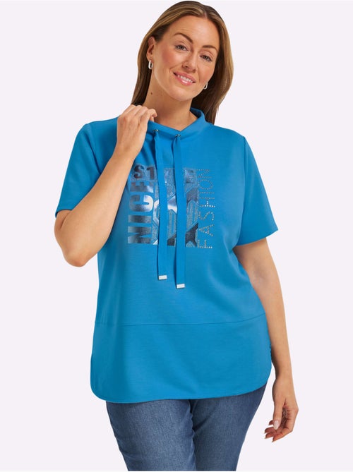 Sweat à capuche manches courtes et imprimé graphique devant - taille standard - witt - Kiabi Sweat à capuche manches courtes et imprimé graphique devant - taille standard - witt - Kiabi