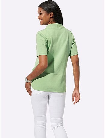 T shirt à capuche manches courtes avec imprimé graphique devant - Taille standard - Witt