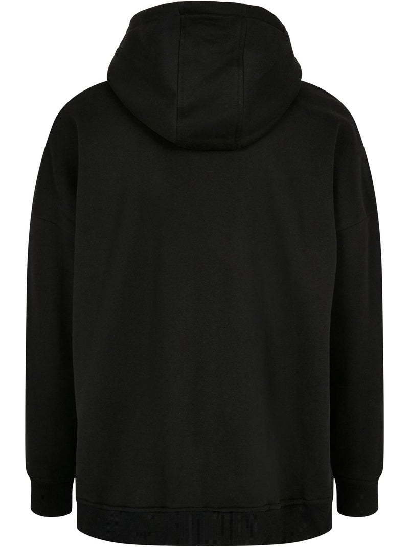Sweat à capuche manches cut-on - build your brand Noir - Kiabi