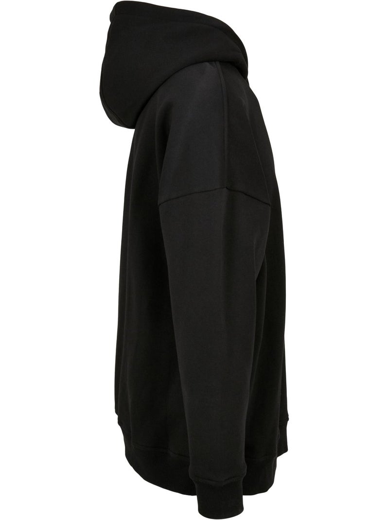 Sweat à capuche manches cut-on - build your brand Noir - Kiabi