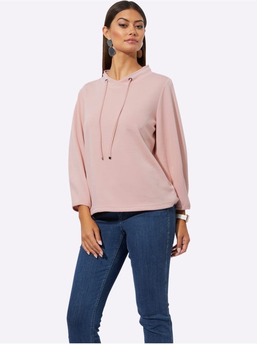 sweat à capuche manches longues et pantalon large en modal - Taille standard - Helline - Kiabi