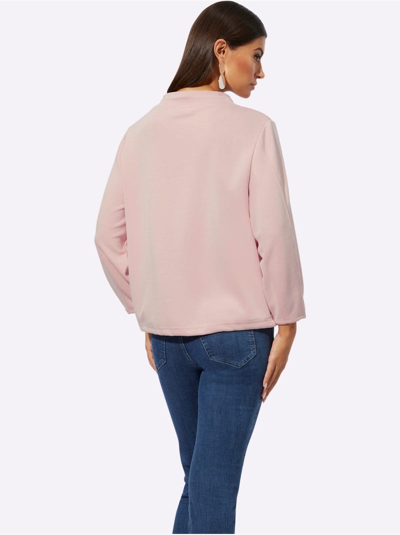 sweat à capuche manches longues et pantalon large en modal - Taille standard - Helline Poudre - Kiabi