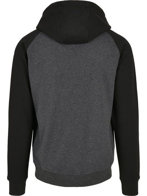 Sweat à capuche manches raglan basic - build your brand - Kiabi