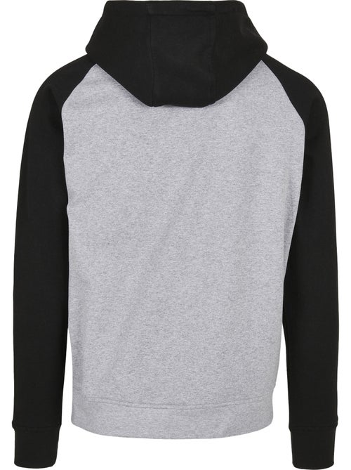 Sweat à capuche manches raglan basic - build your brand - Kiabi