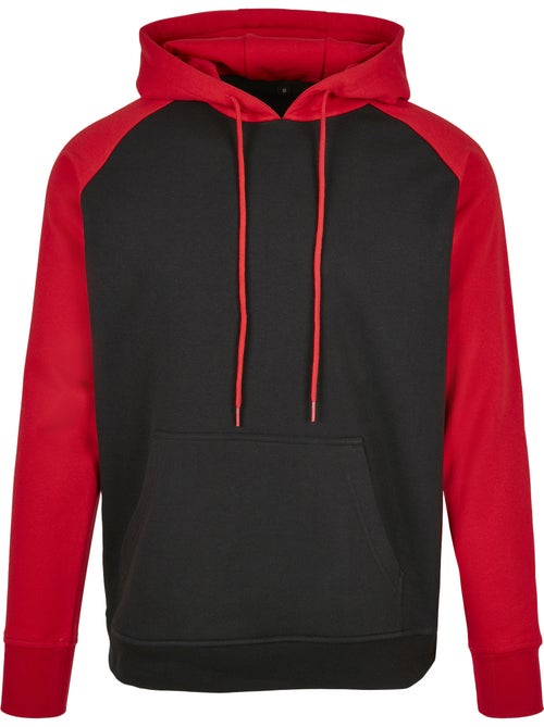 Sweat à capuche manches raglan basic - build your brand - Kiabi