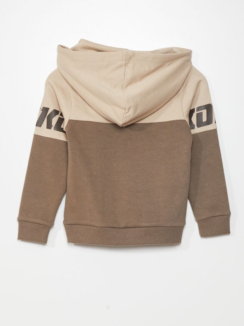 Sweat Capuche Marron Kiabi