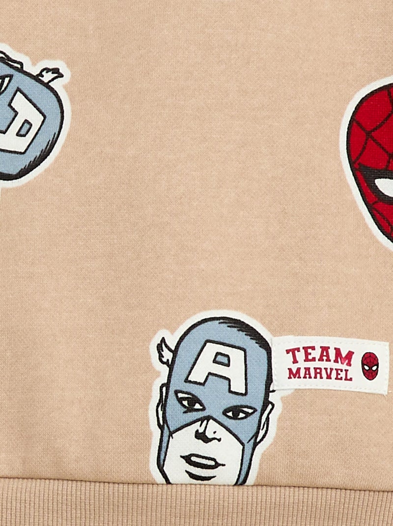 Sweat à capuche 'Marvel' 'Avengers' Beige - Kiabi